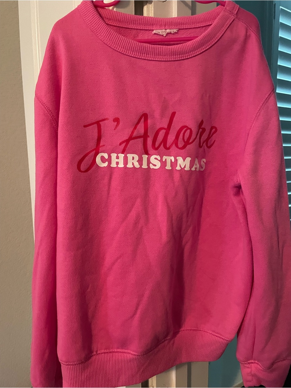 Target Pink "J'Adore Christmas" Pullover Sweatshirt